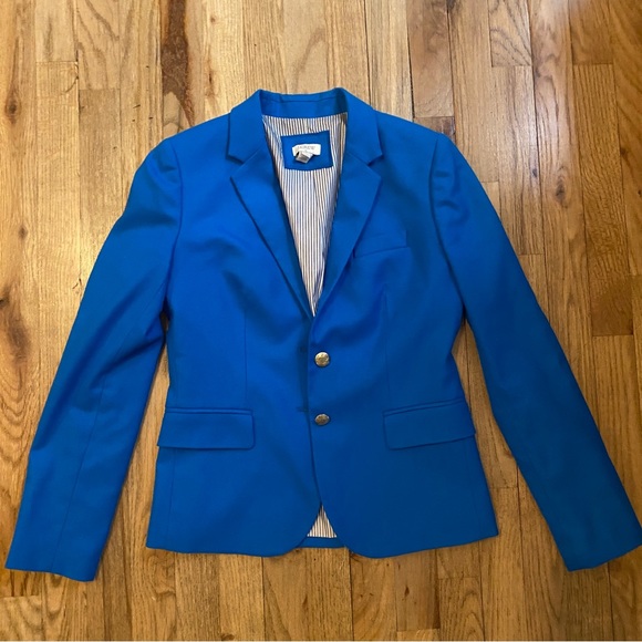 J. Crew Bright Blue Schoolboy Blazer